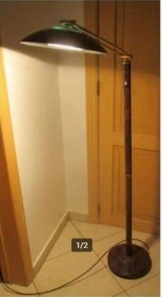 Mooi Retro Metalen verstelbare Staande Lamp - 170cm, Ophalen of Verzenden, Zo goed als nieuw, Metaal