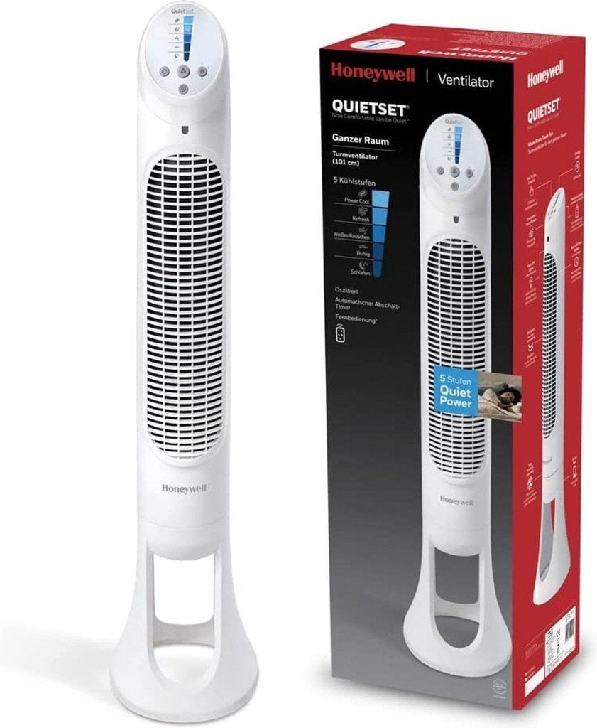 Honeywell ventilator QuietSet torenventilator HYF260, Elektronische apparatuur, Ventilatoren, Ophalen of Verzenden, Ventilator met afstandsbediening
