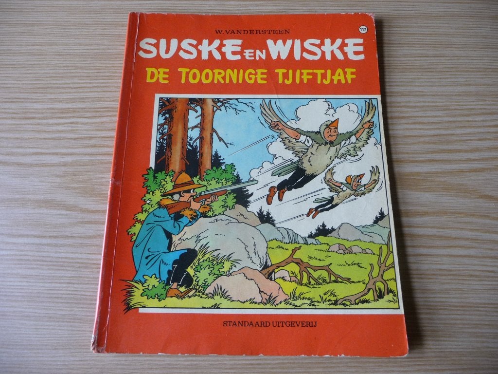 Suske & Wiske 117. De toornige tjiftjaf EERSTE DRUK €5, Willy Vandersteen, Eén stripboek, Ophalen of Verzenden, Zo goed als nieuw