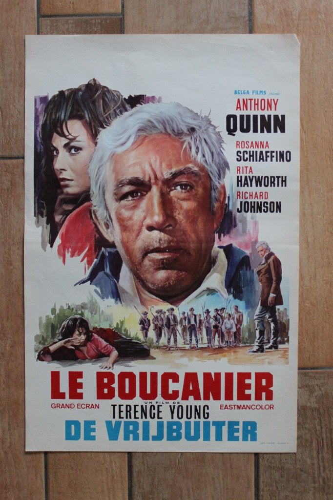 filmaffiche Anthony Quinn The Rover 1967 filmposter, Rechthoekig Staand, Ophalen of Verzenden, Zo goed als nieuw, A1 t/m A3