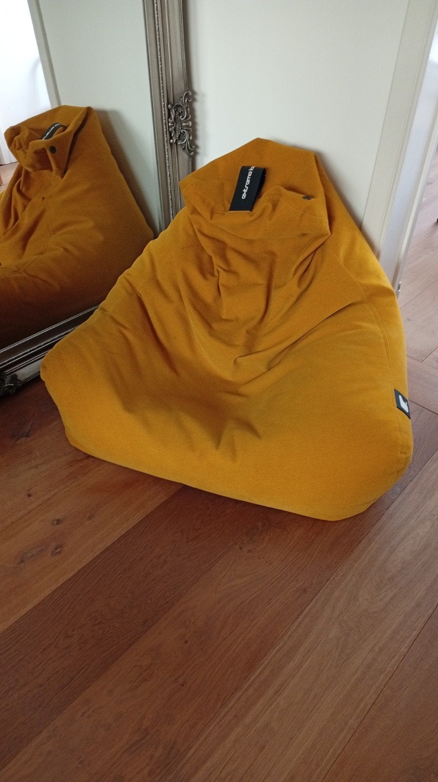 Gros pouf, Enlèvement, Utilisé, Jaune, Pouf