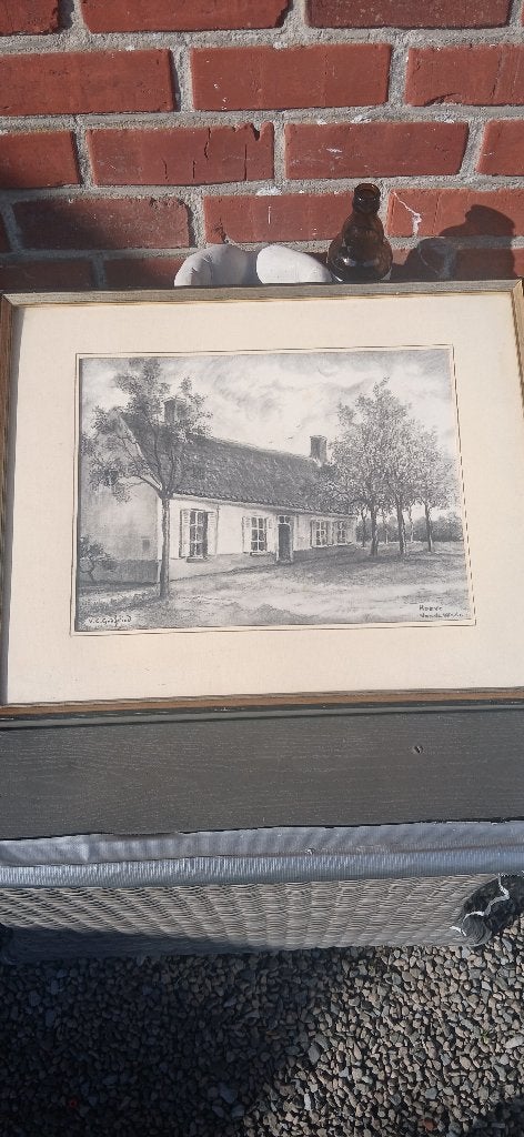 Tekening, Ophalen, Tekening, Gesigneerd