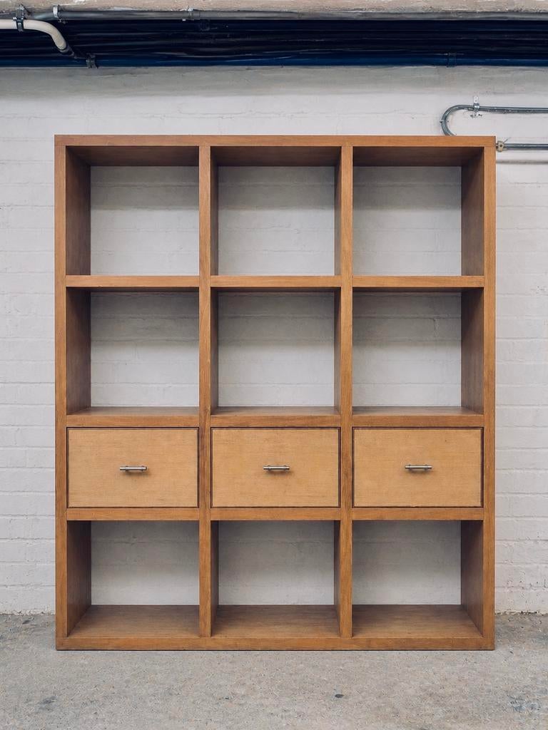 Teaken bibliotheek kast, Ophalen, Zo goed als nieuw