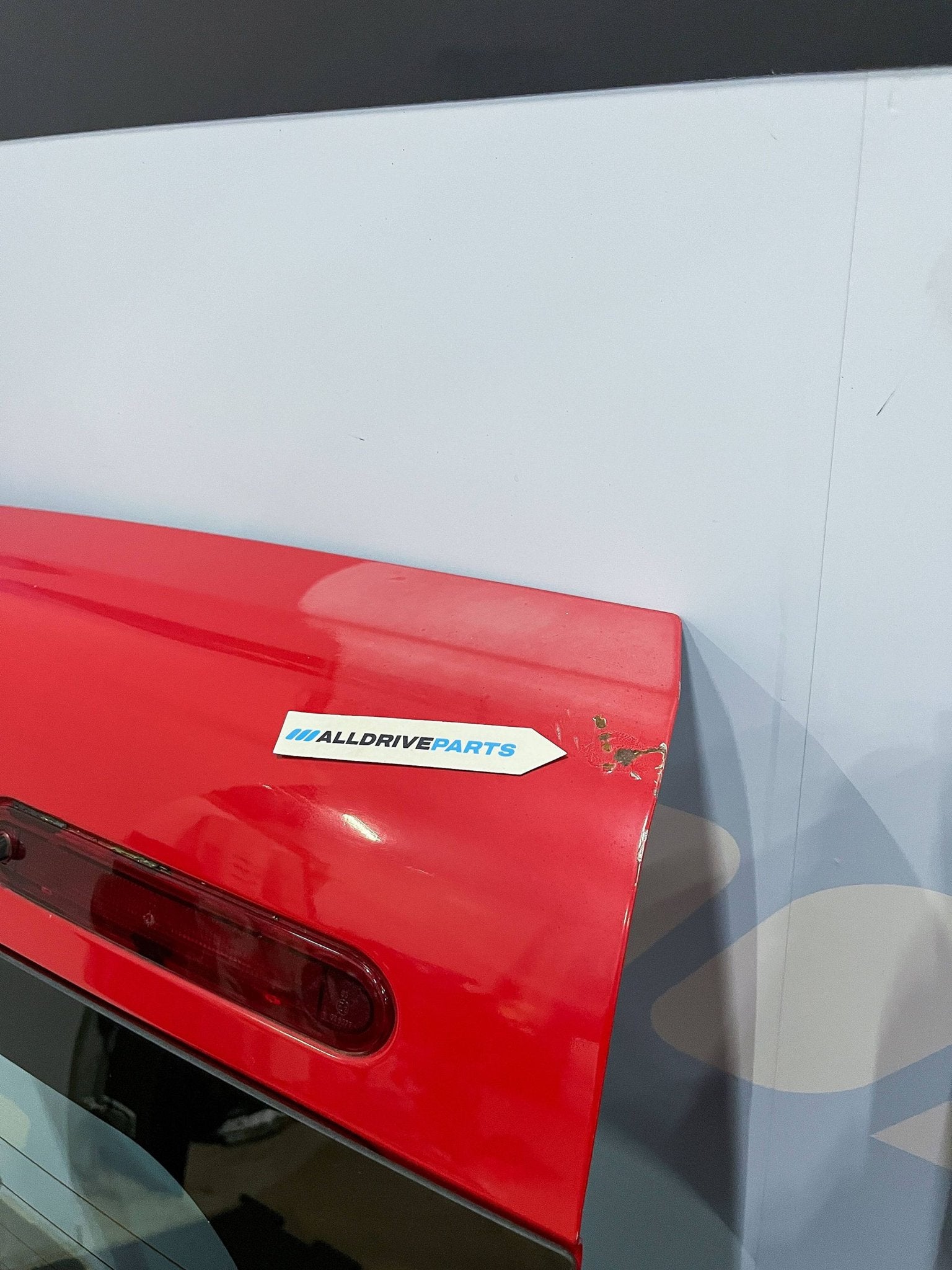 Renault Kangoo Achterdeur links met ruit rood 7751478138, Auto-onderdelen, Gebruikt, -, Deur, -