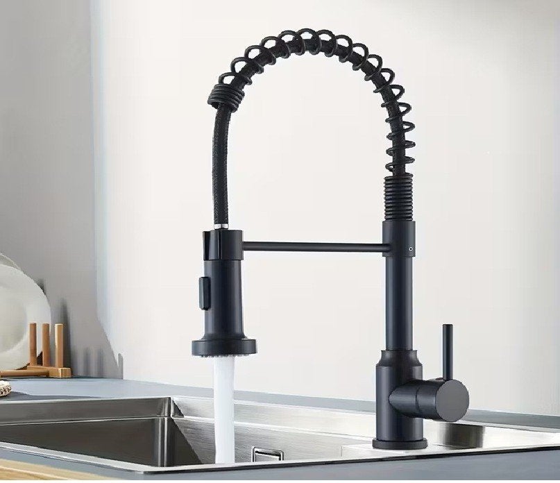Robinet de cuisine mitigeur avec douchette noir, Enlèvement ou Envoi, Neuf, Noir