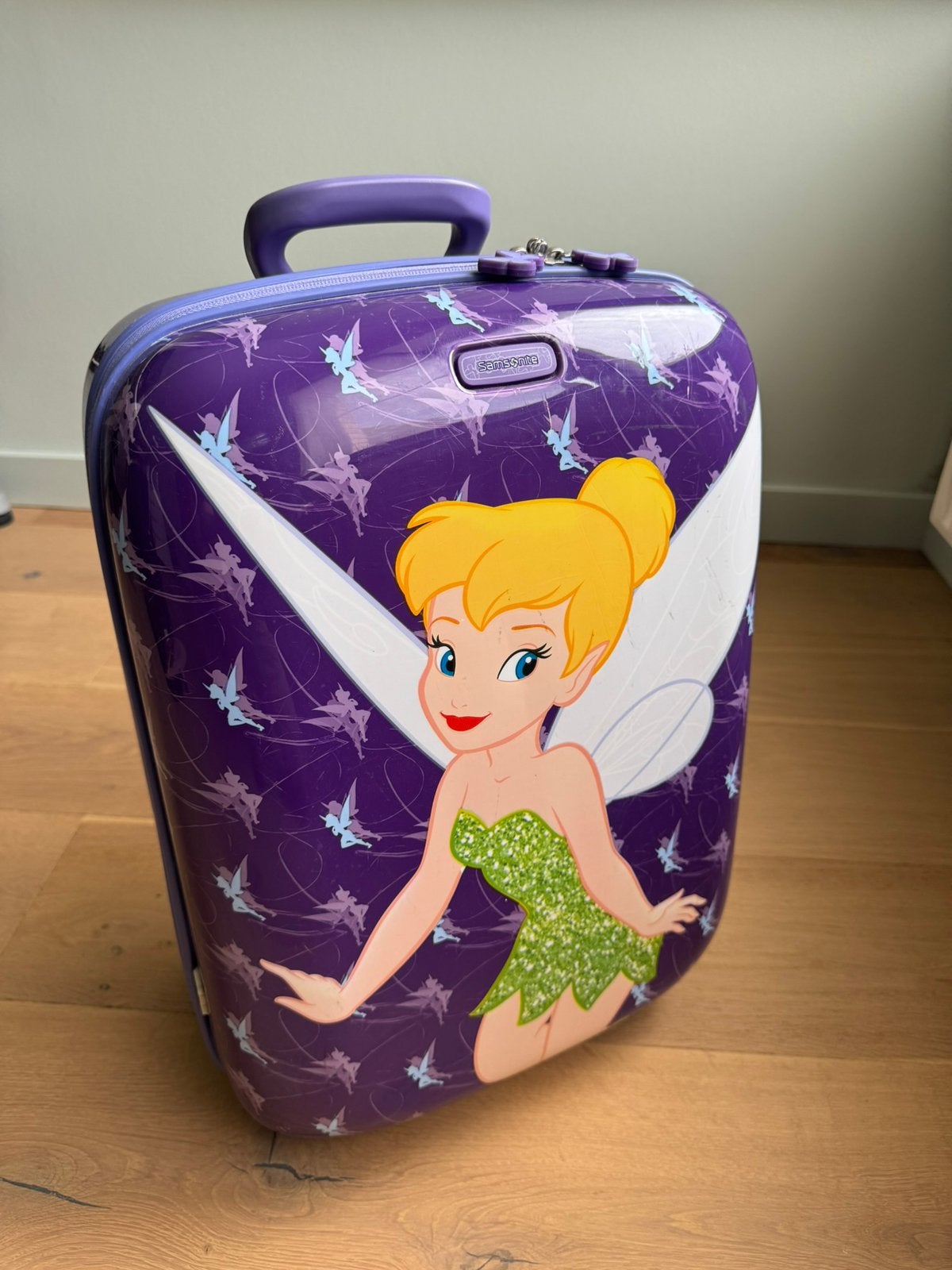 Koffer samsonite tinkerbel kind, Ophalen, Zo goed als nieuw