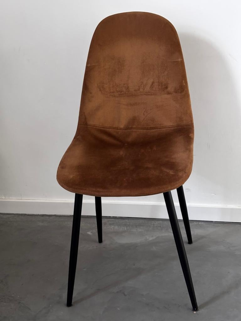 CASA stoffen eetkamerstoelen, Ophalen, Zo goed als nieuw, Bruin, Stof