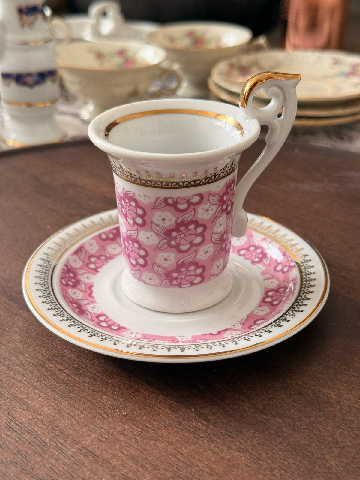 Tasse + sous-tasse vintage – SEP W – GDR – Made in Poland, Enlèvement ou Envoi