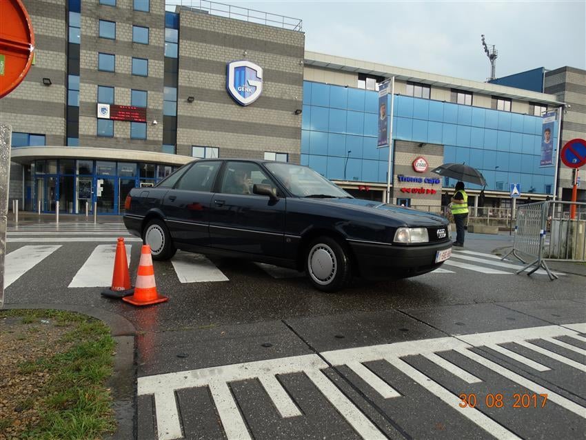 Audi 80 1990  19d, Auto's, Voorwielaandrijving, Stof, 4 cilinders, Blauw