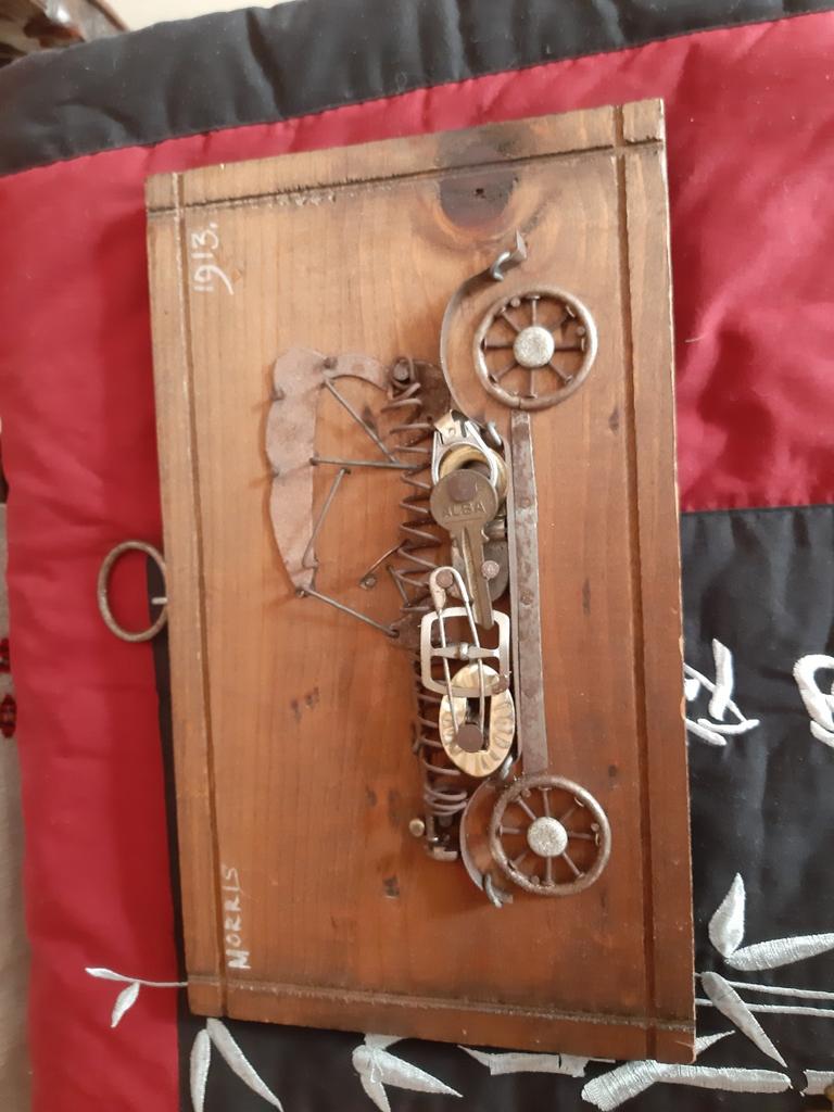 Oldtimer Morris vintage schilderij uit 1913, Auto