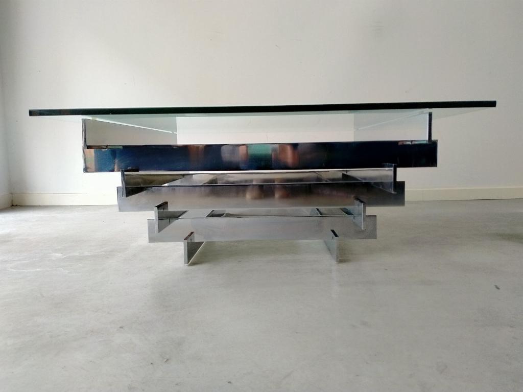 Modernistische salontafel David Hicks, Huis en Inrichting, Tafels | Eettafels, Gebruikt, 100 tot 150 cm, 100 tot 150 cm, Vier personen