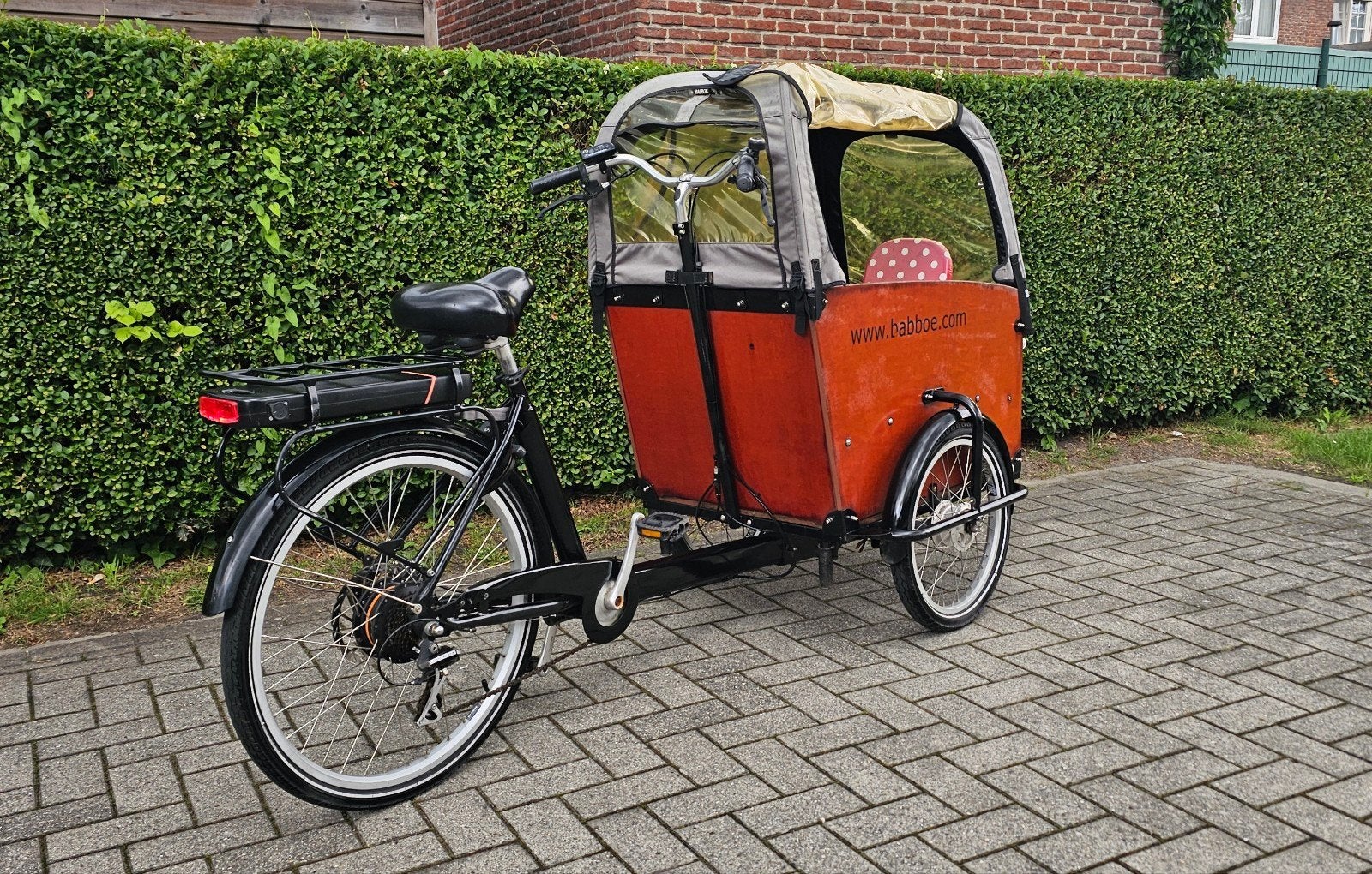 Babboe Big bakfiets elektrische met 7versnelingen top staat, Fietsen en Brommers, Ophalen, Zo goed als nieuw, 4 kinderen of meer