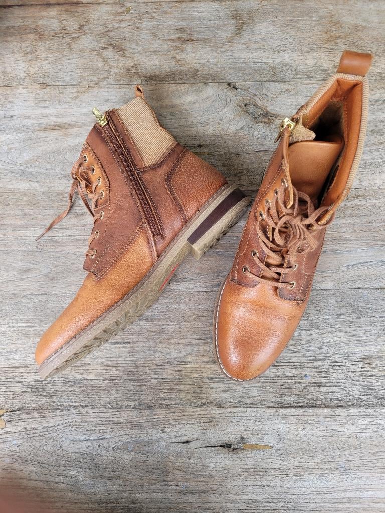 Pokolinos enkellaarsjes, Comme neuf, Brun, Enlèvement, Boots et Botinnes