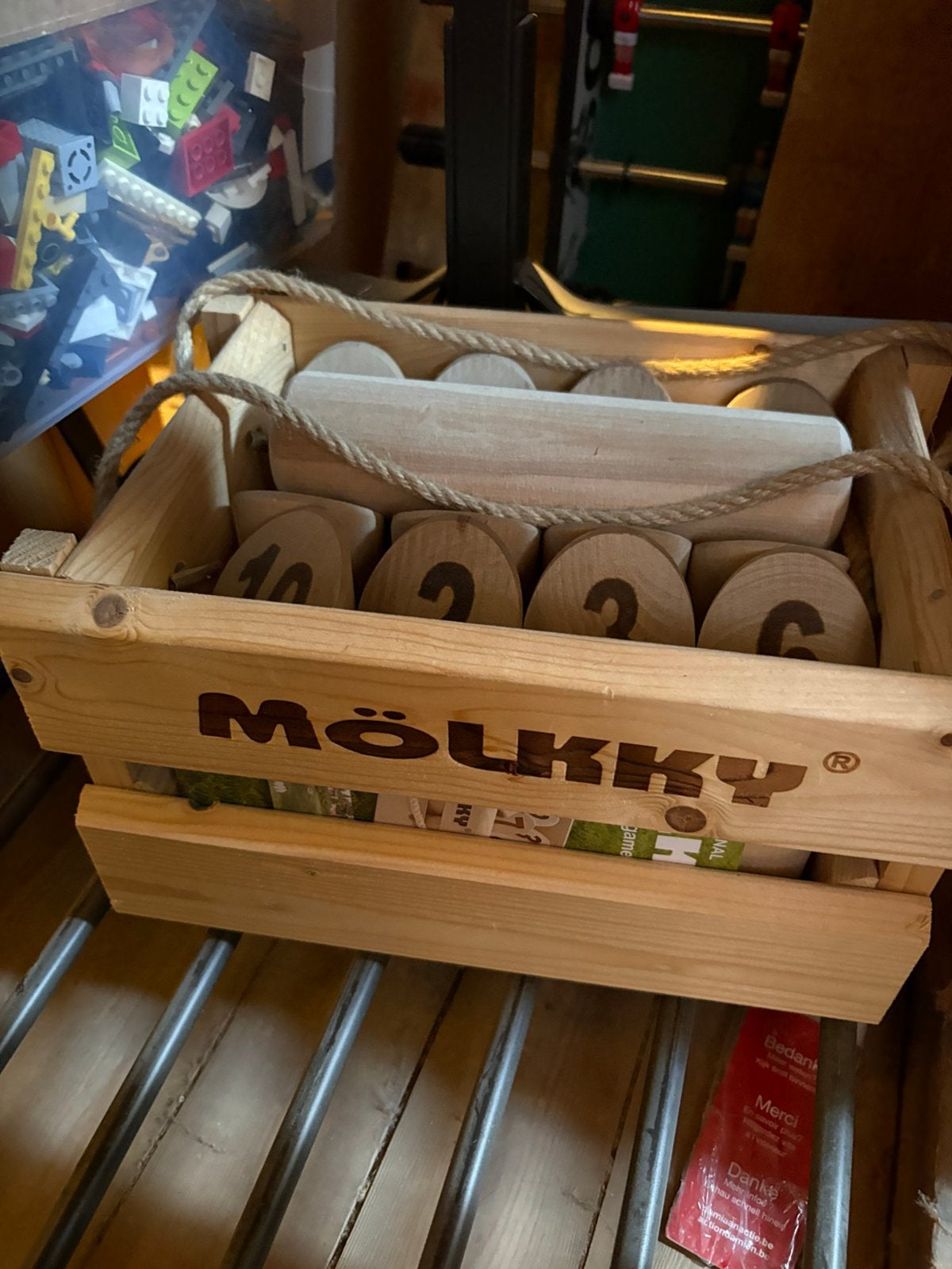 Jeu Mölkky, Enlèvement, Comme neuf
