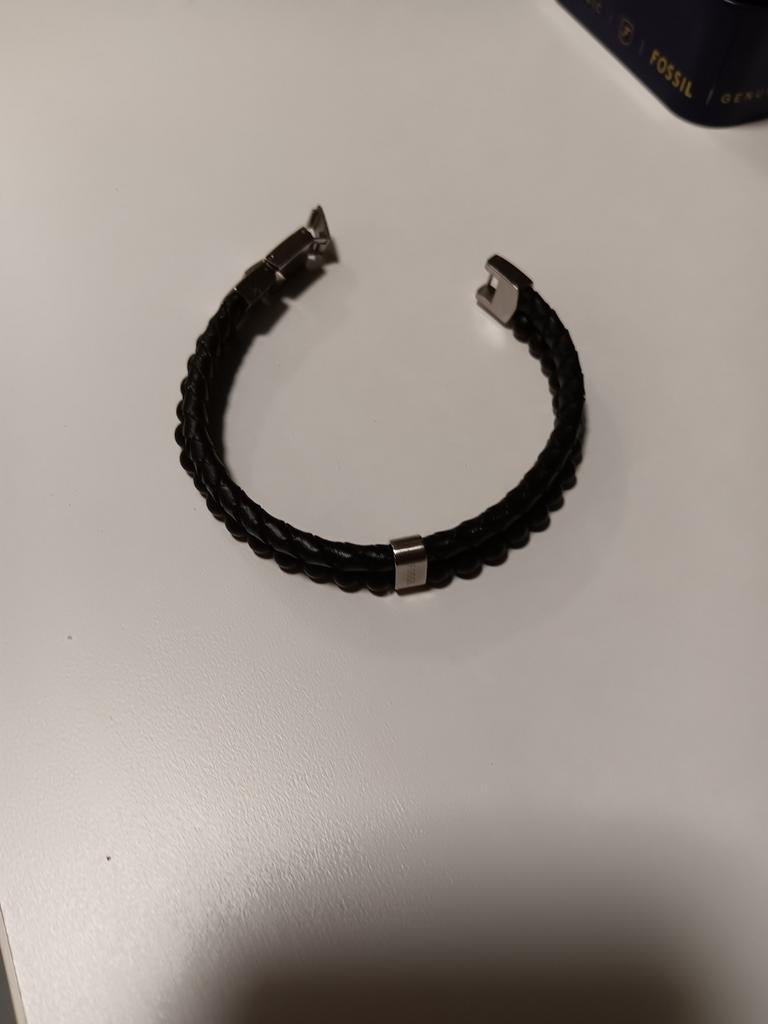 Bracelet cuir homme Fossil, Bijoux, Sacs & Beauté, Enlèvement ou Envoi, Cuir