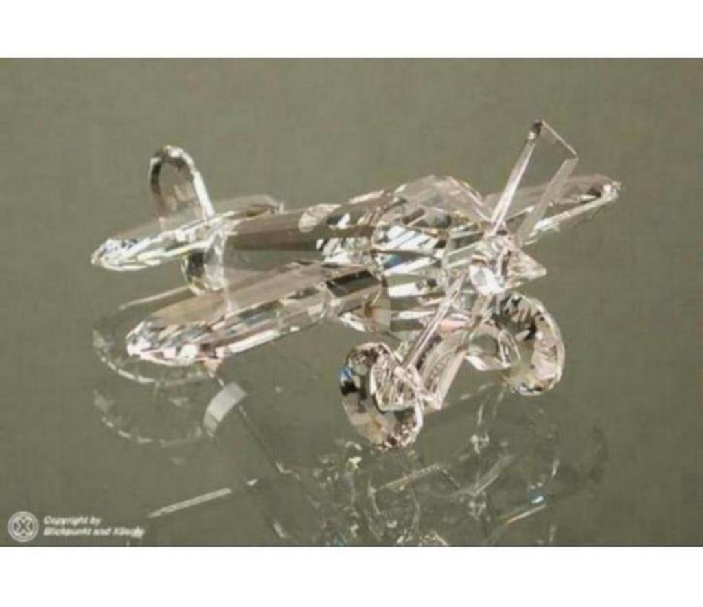 Avion en cristal Swarovski 3 pouces 8 cm en cristal 152111, Enlèvement ou Envoi, Comme neuf, Figurine