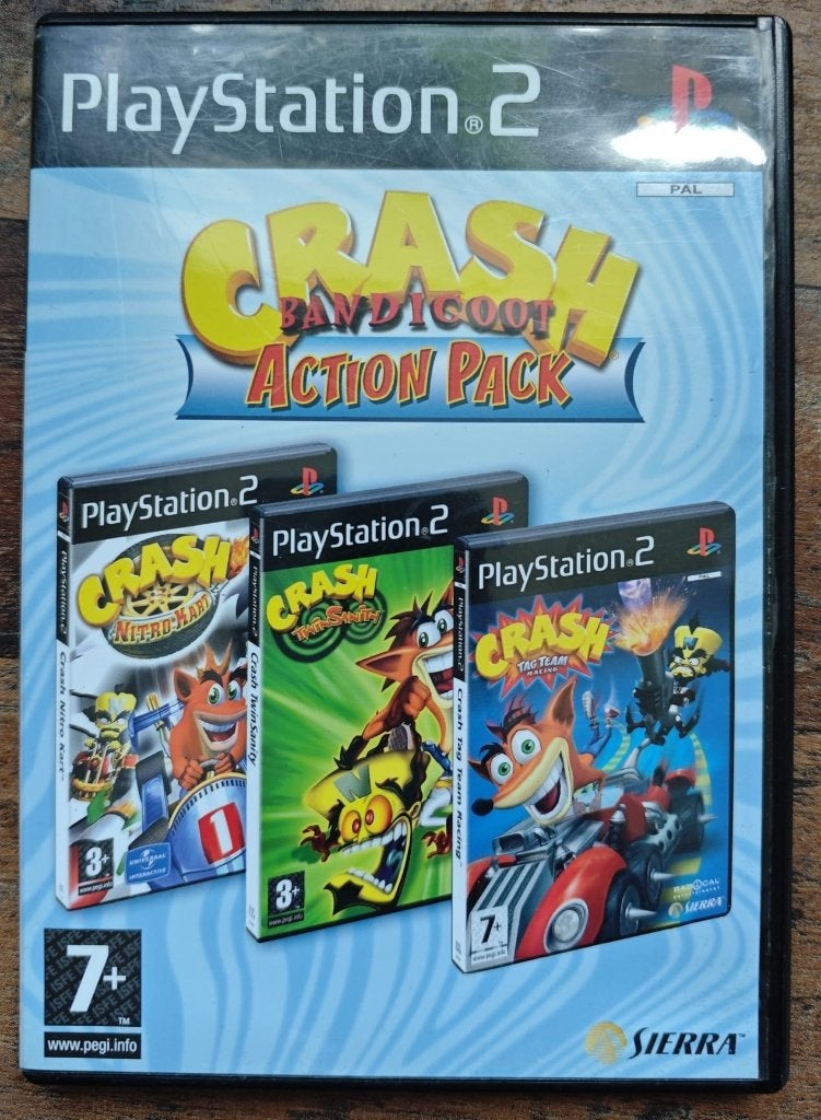 PS2 Crash Bandicoot Action pack (3 games), Consoles de jeu & Jeux vidéo, Enlèvement, Comme neuf, À partir de 7 ans