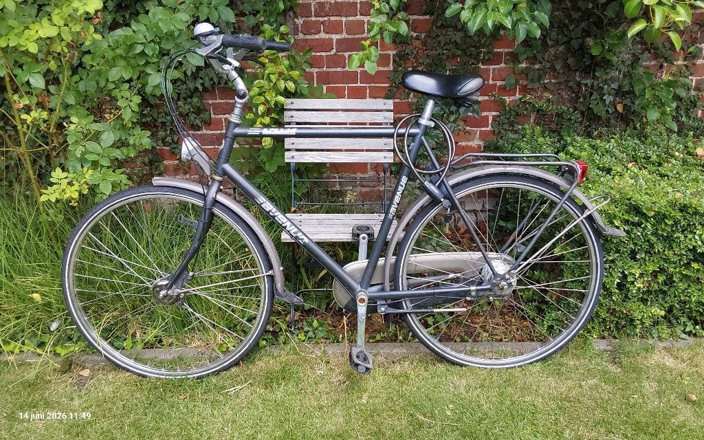 Herenfiets, Gebruikt, Versnellingen, 57 tot 61 cm, Trommelrem