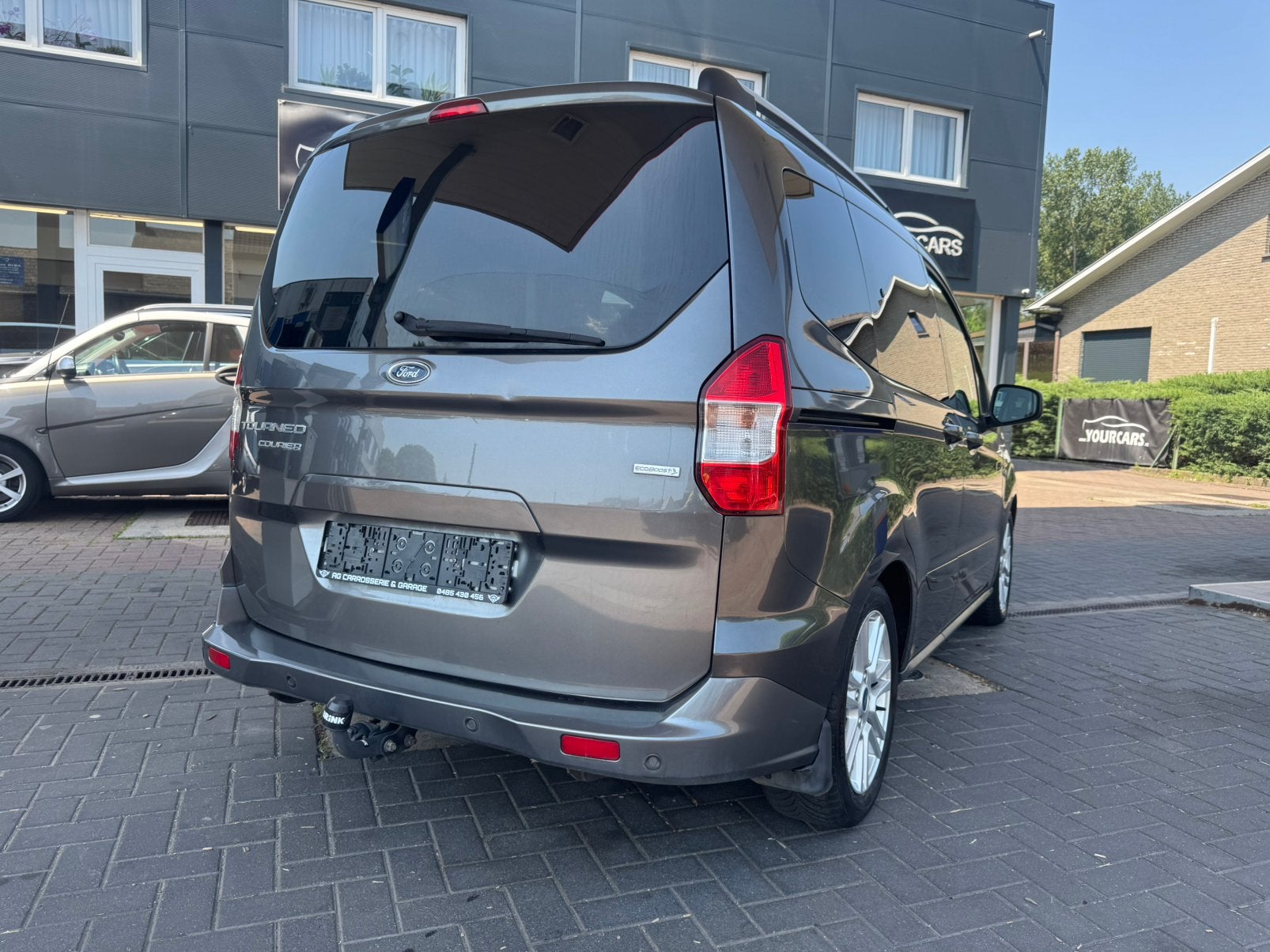 Ford TourneoCourier 1.0 - ESSENCE - AIRCO - 116.000km - 2017, Argent ou Gris, Achat, 998 cm³, Entreprise