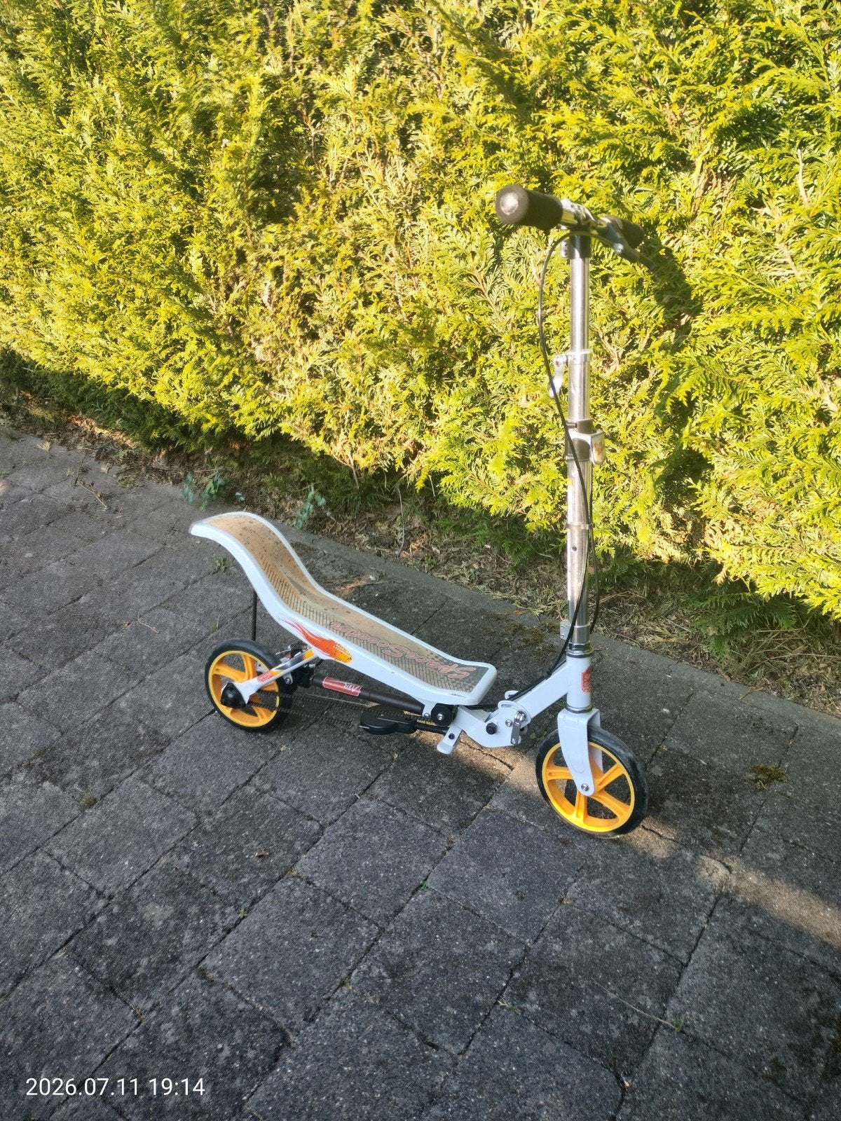 Space scooter (wit), Ophalen