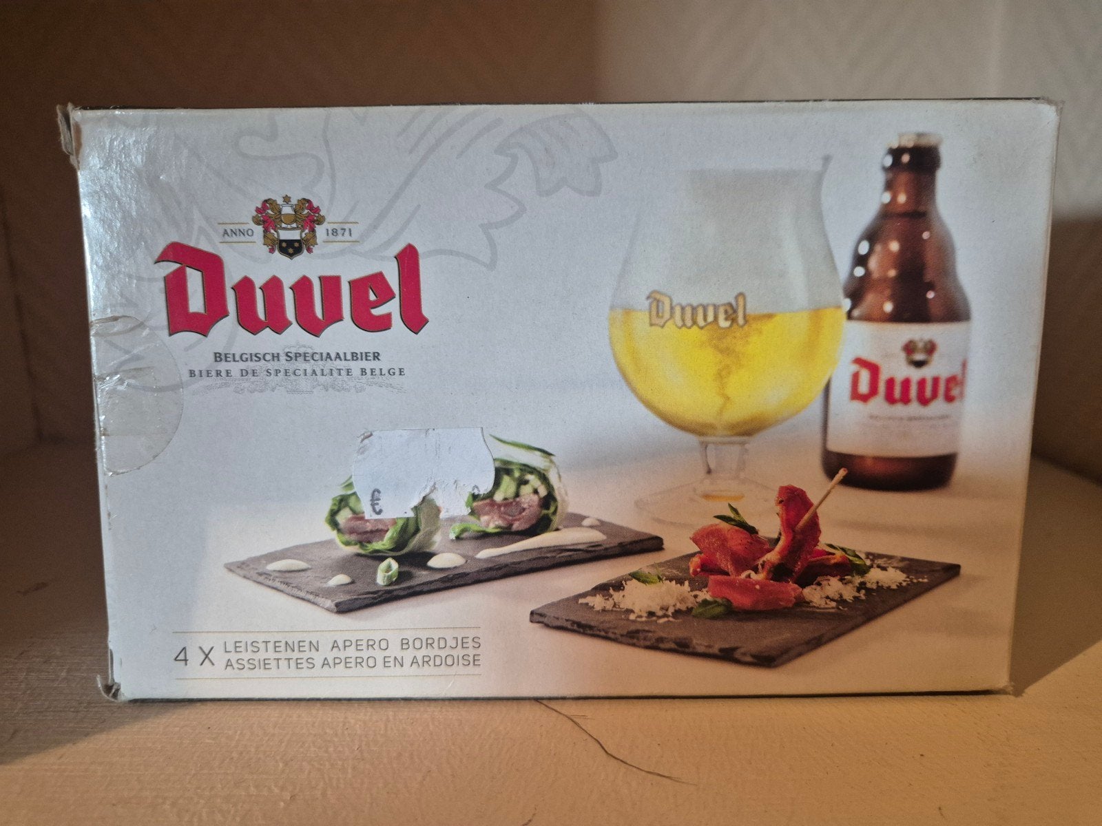 Ardoise Duvel, Enlèvement ou Envoi