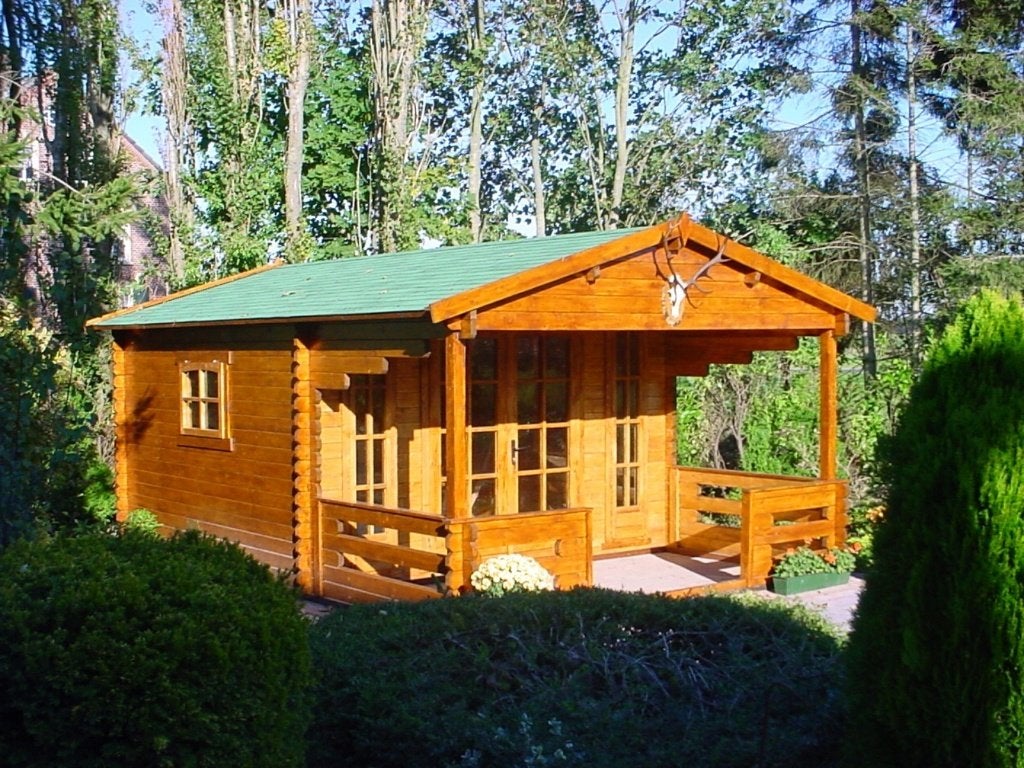 NOUVELLE cabane en rondins de 3838L avec terrasse., Envoi, Neuf