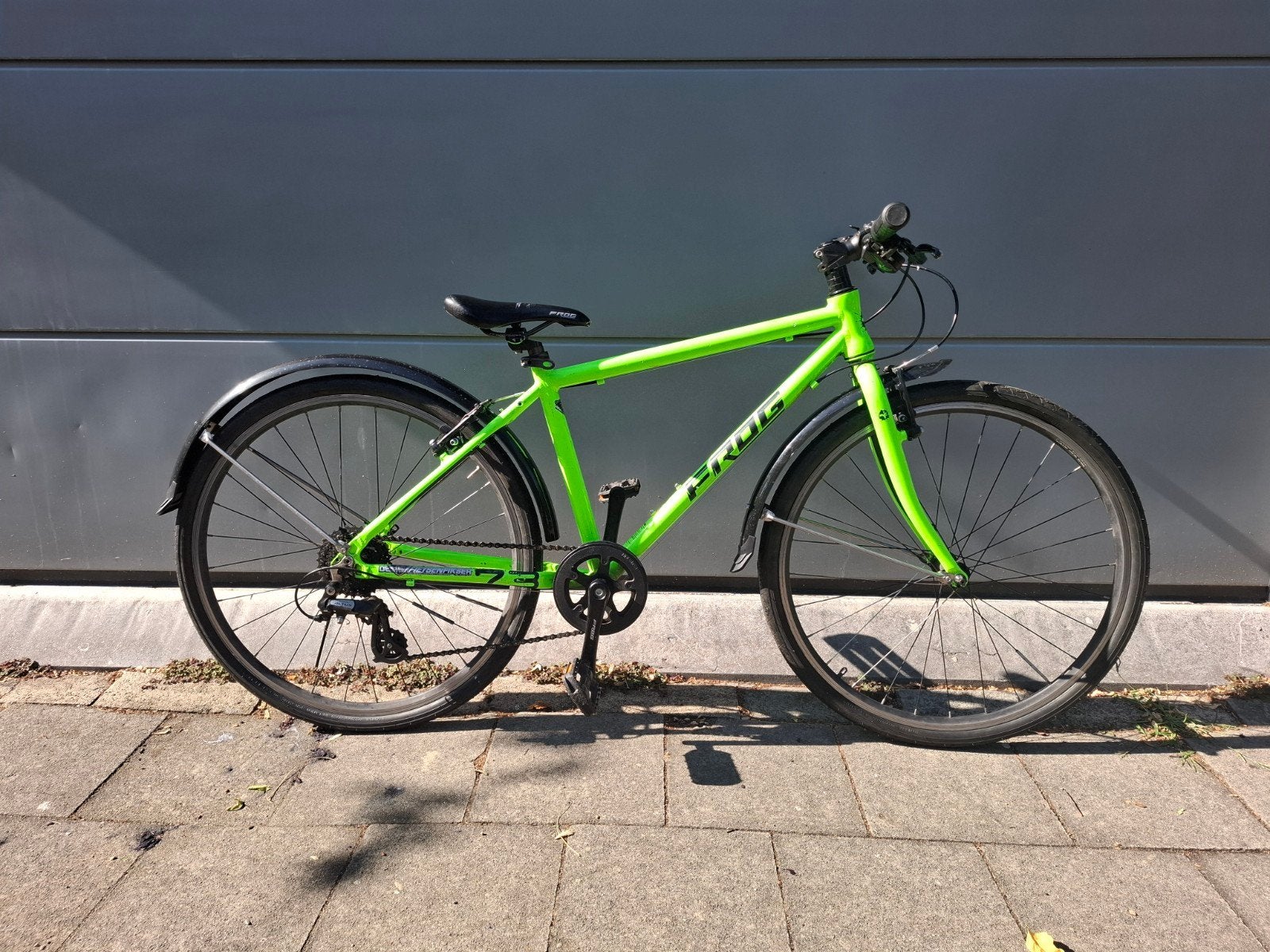 Frog 73 hybrid kinderfiets in goede staat, Vélos & Vélomoteurs, 24 pouces ou plus, Enlèvement, Utilisé, Frein sur jante