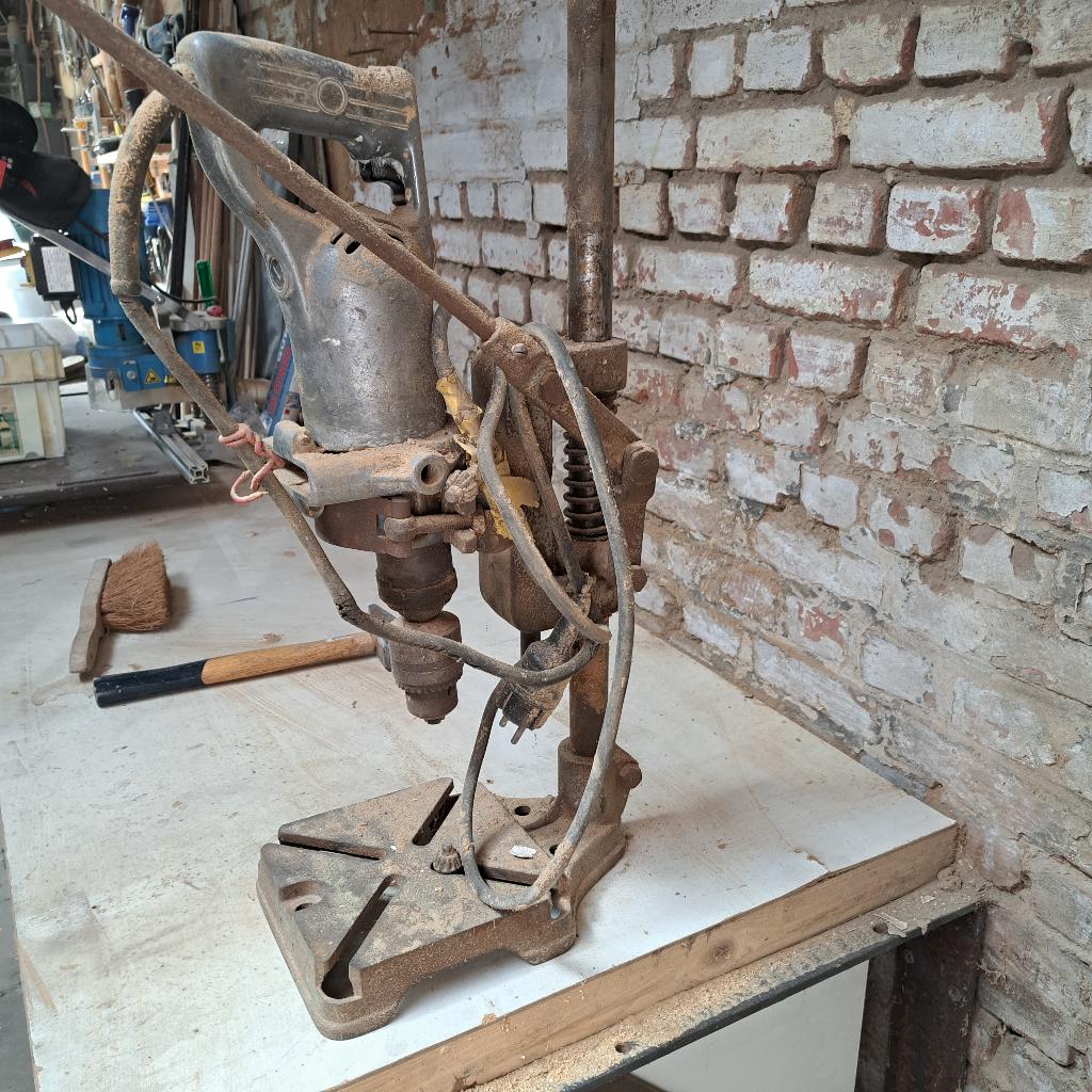 Boorstatief, Doe-het-zelf en Bouw, Gereedschap | Boormachines, Ophalen, Gebruikt, Boormachine