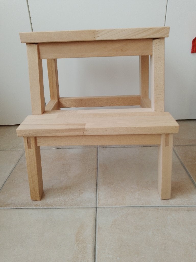 houten opstapje/kruk, Ophalen, Gebruikt, Hout