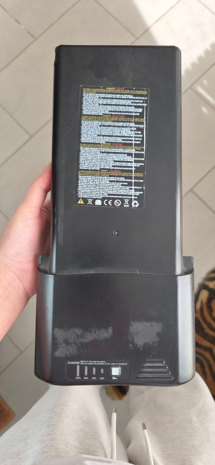 fiets accu Bafang, Ophalen