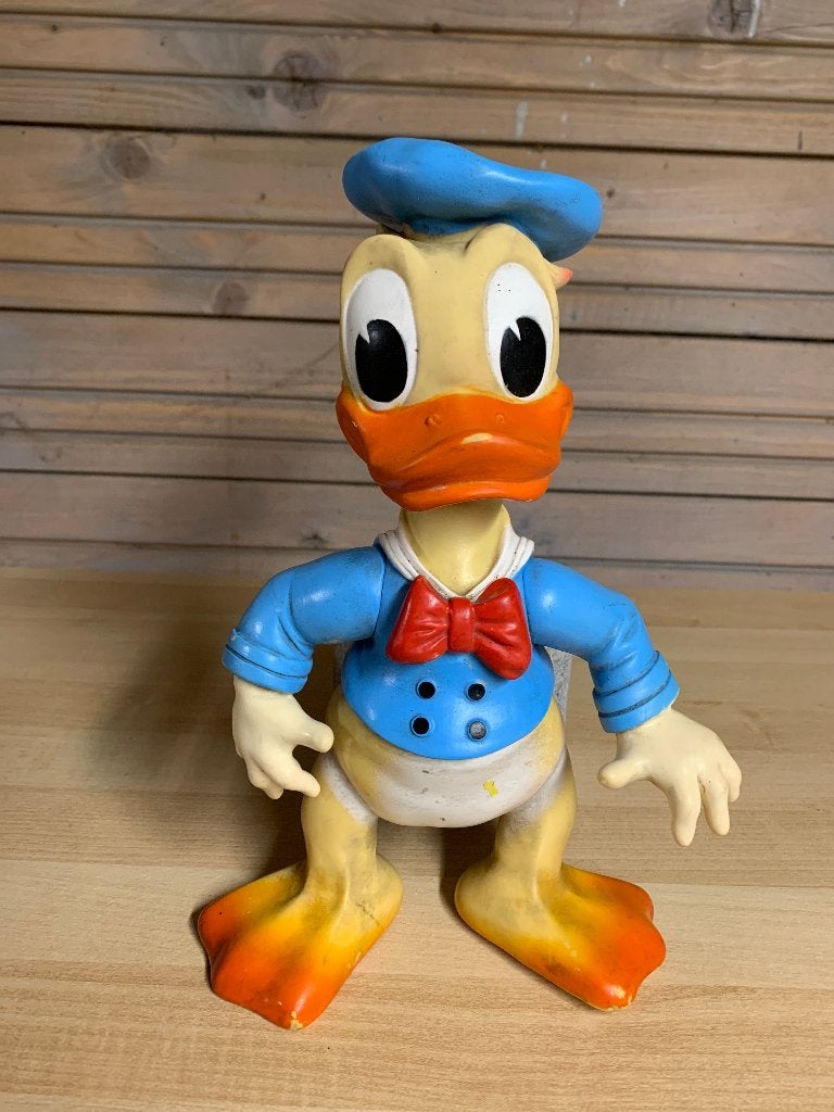 GROTE VINTAGE POP DONALD DUCK "PIEPER", Ophalen of Verzenden, Donald Duck, Gebruikt, Beeldje of Figuurtje