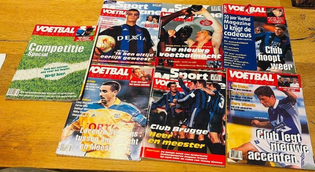 7 voetbalmagazines, Ophalen of Verzenden, Gebruikt, Overige typen
