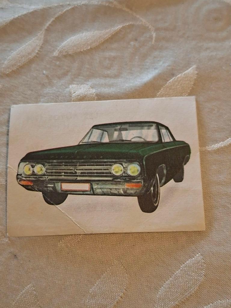 Prentje/Chromo : Oldsmobile / Chocolade Jacques, 1960 tot 1980, Gebruikt, Ophalen of Verzenden, Prent