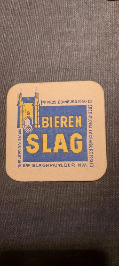 Oud bierviltje brouwerij slaghmuylder ninove, Ophalen
