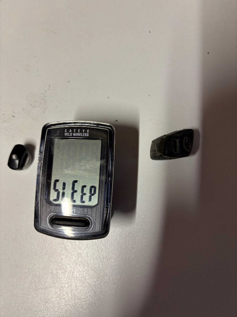 Zwarte draadloze fietscomputer, Fietsen en Brommers, Fietsaccessoires | Fietscomputers, Ophalen of Verzenden, Draadloos, Gebruikt