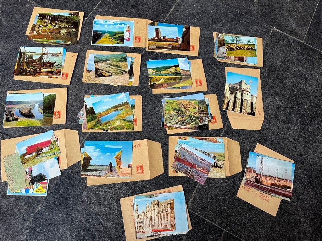 chromo De Kuifjes Bons - Aardrijkskunde van België, Hobby en Vrije tijd, Ophalen of Verzenden