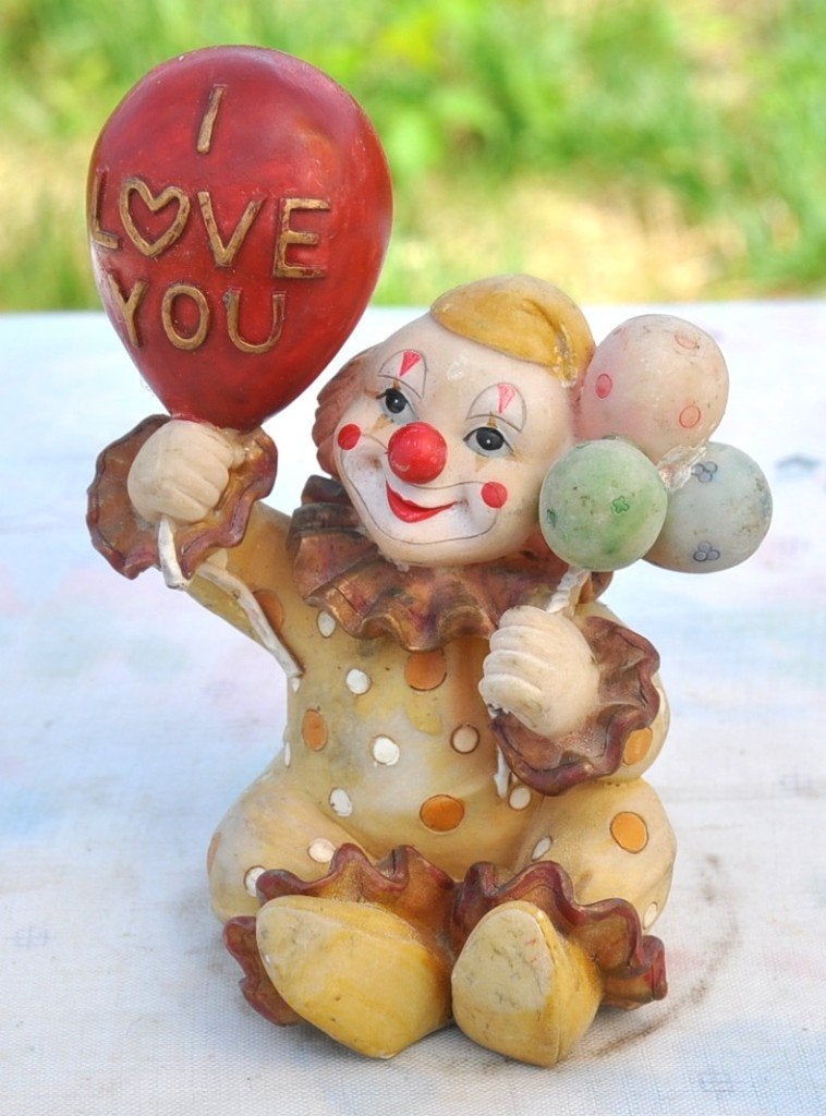 clown en resine i love you, Enlèvement ou Envoi, Utilisé, Autres types