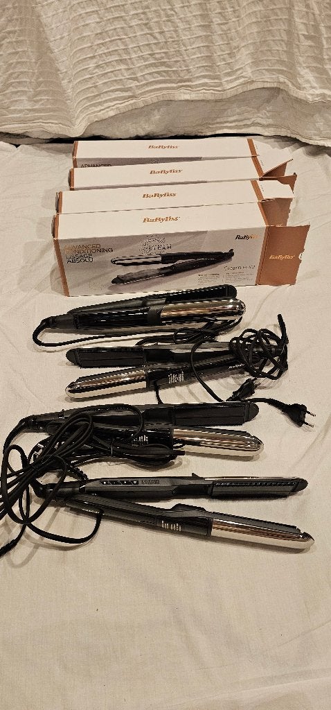 4 BaByliss Steam Pure Stoomstijltangen, Elektronische apparatuur, Persoonlijke Verzorgingsapparatuur, Zo goed als nieuw, Haarverzorging