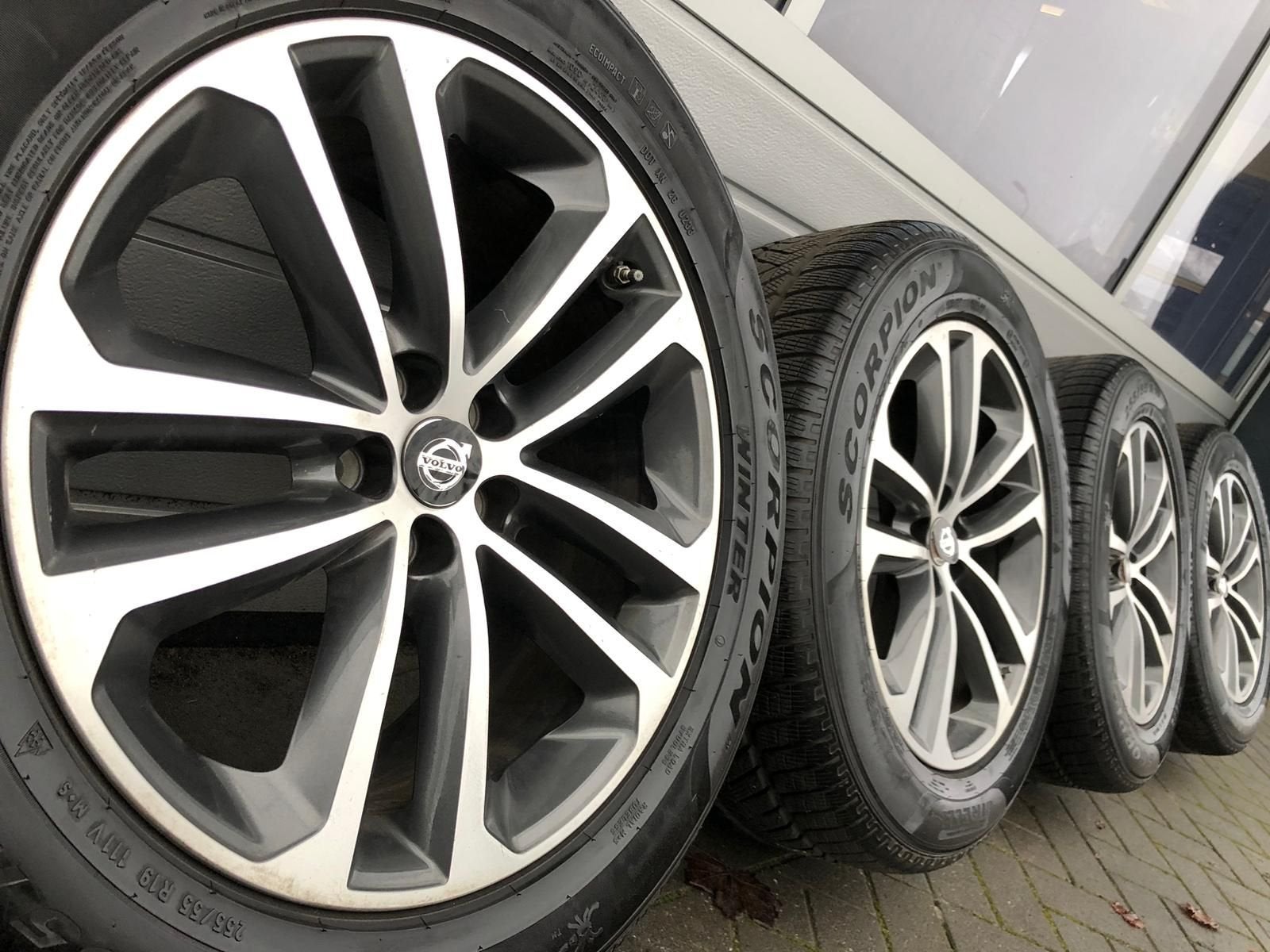 19 inch Volvo XC90 XC60 XC40 EX90 R-line velgen winterbanden, Pneus et Jantes, Pneus hiver, 255 mm, Véhicule de tourisme