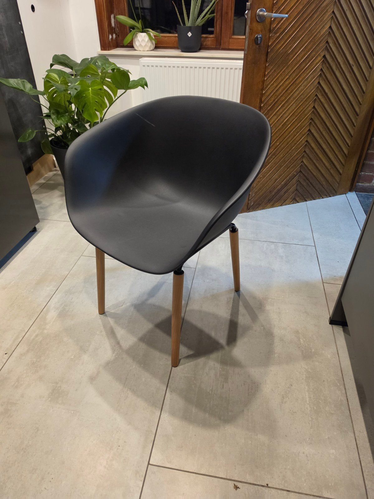 Chaises type scandinave 8x, Maison & Meubles, Bois, Enlèvement, Scandinave, Noir