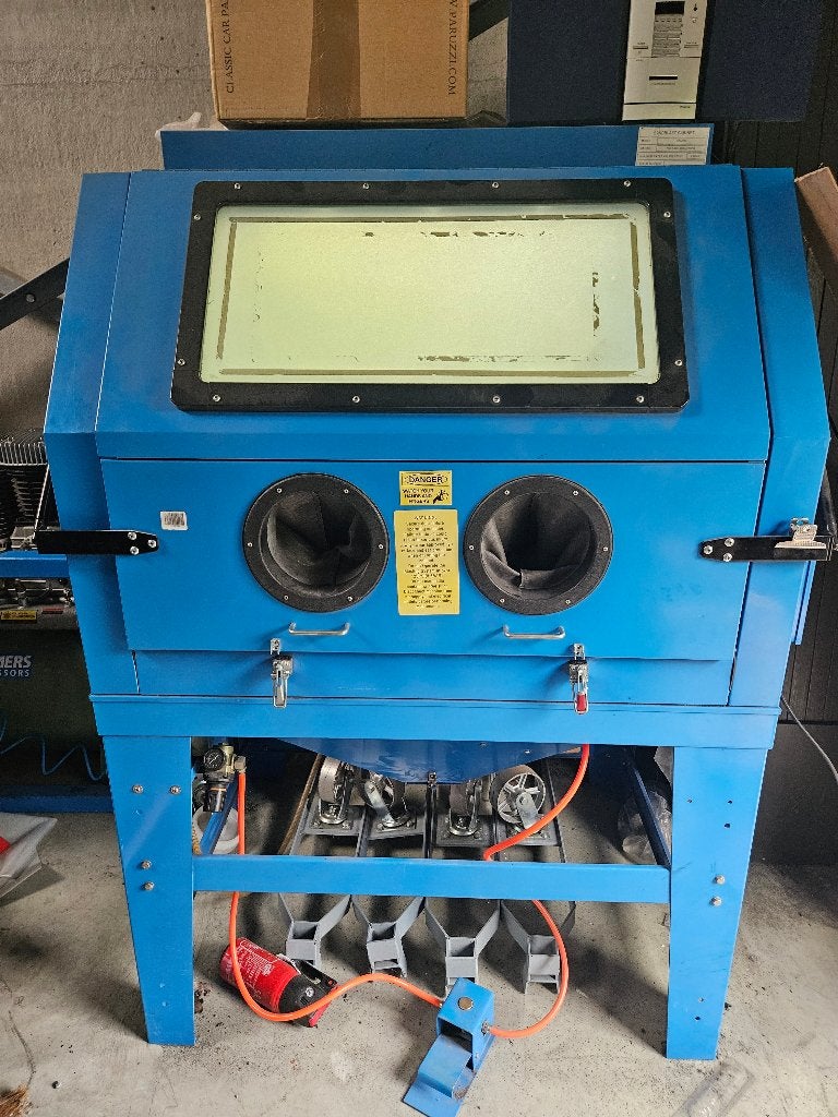 Straalcabine type 990 ltr, met afzuiging, Doe-het-zelf en Bouw, Ophalen, Gebruikt