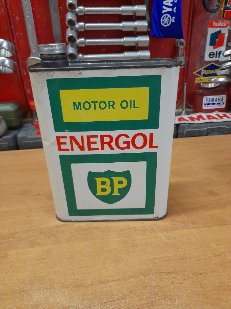 oude lege oliekan BP Energol motorolie, Verzamelen, Verzenden, Gebruikt, Overige typen