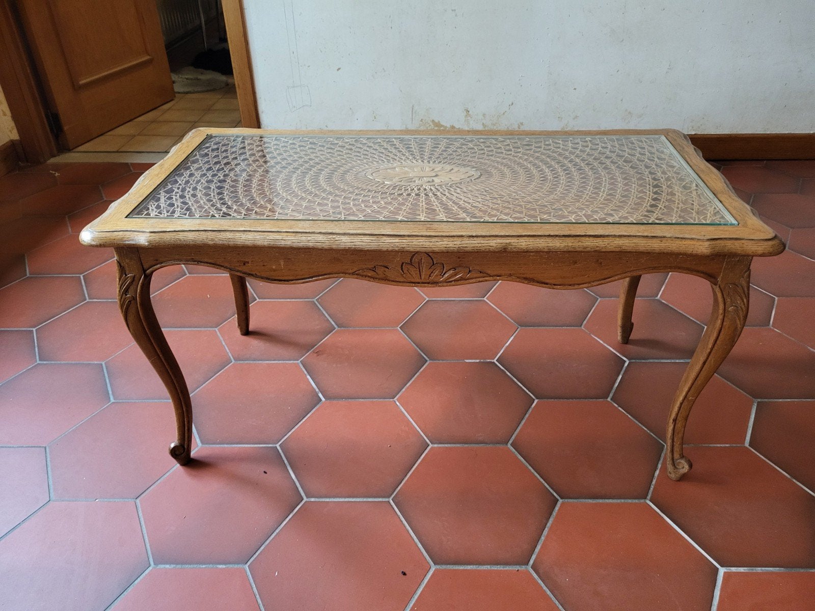vintage salontafel, Ophalen
