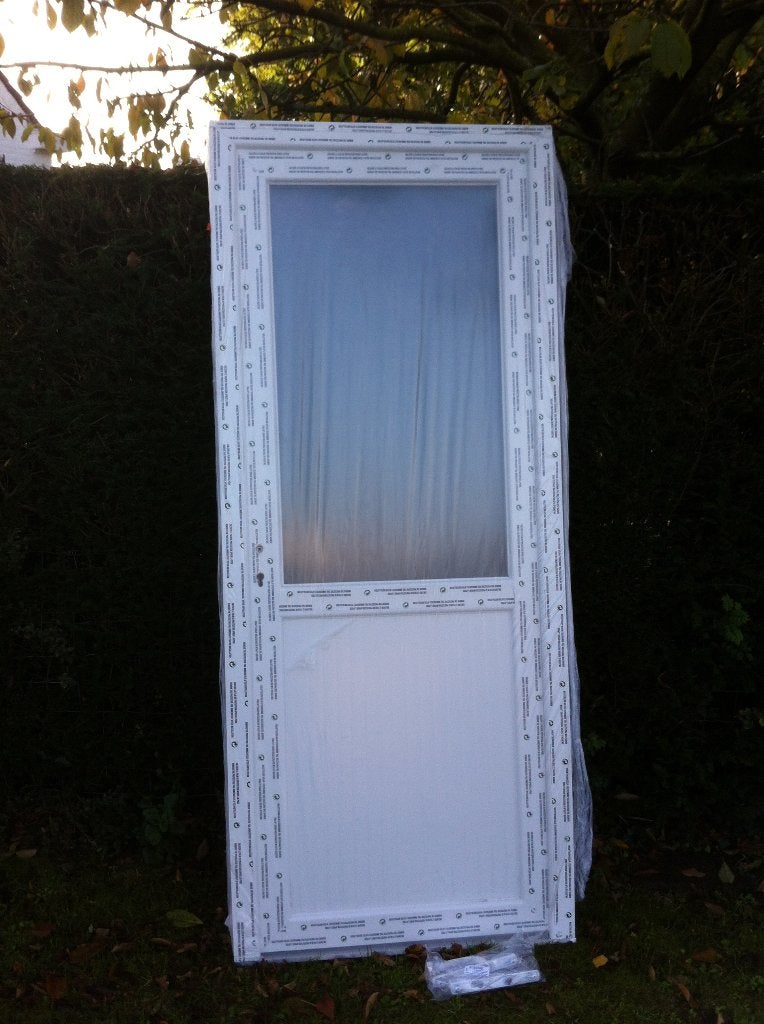 buitendeur kunststof 2/3 glas, Doe-het-zelf en Bouw, Ophalen, Glas, Buitendeur