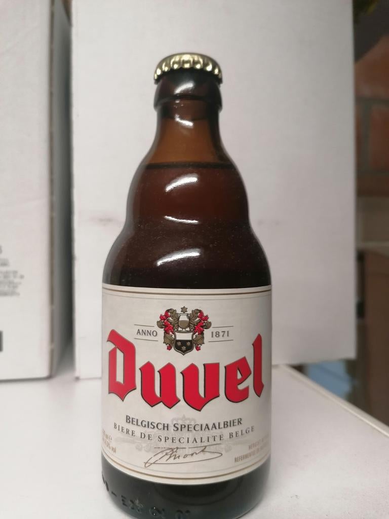 Duvel: oudere, volle bierfles 2015., Verzamelen, Ophalen of Verzenden, Duvel