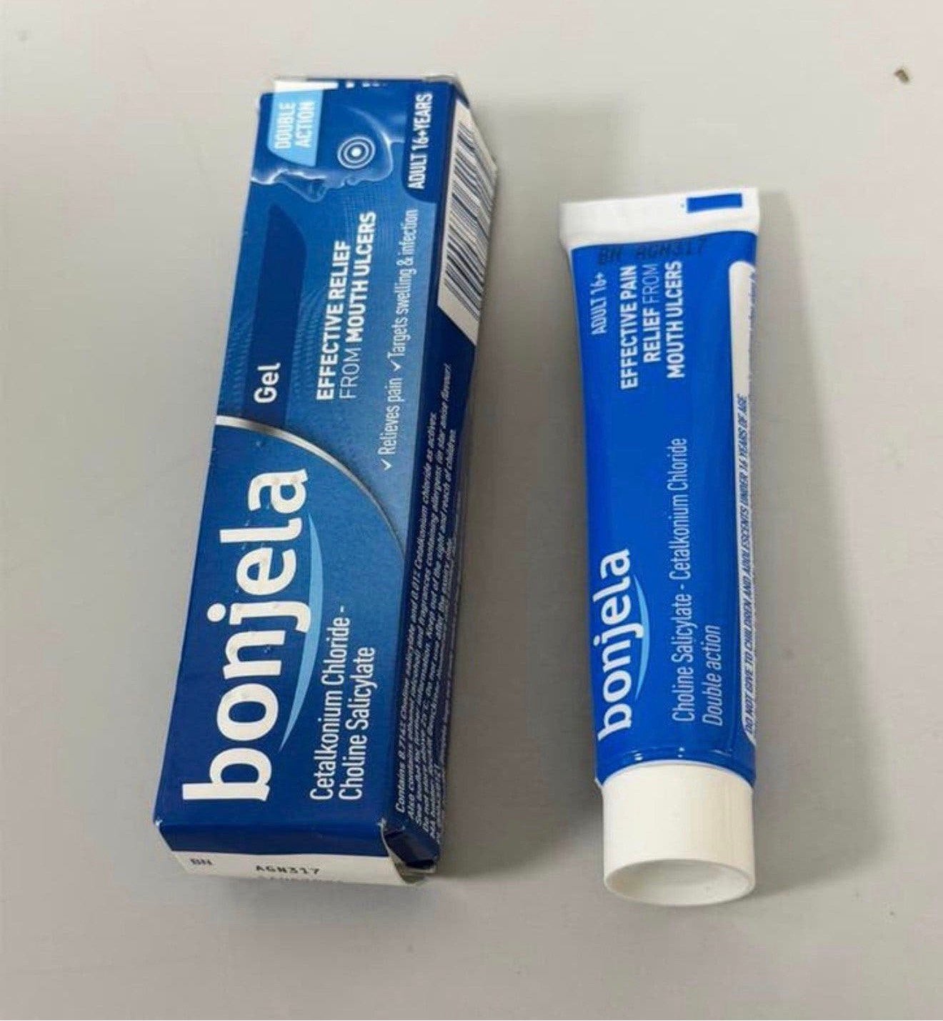 Bonjela Gel 15 g contre ulcères bouche, soulage douleur maux, Enlèvement ou Envoi, Neuf