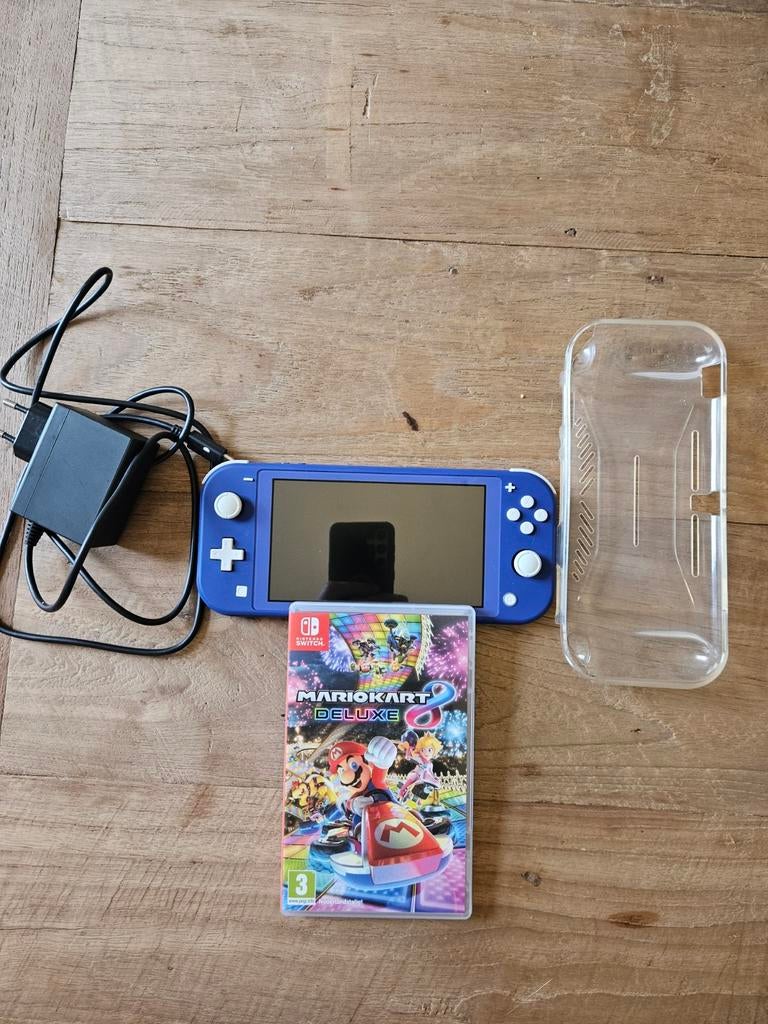 Nintendo Switch Lite incl Mario Kart, accessoires, Ophalen, Zo goed als nieuw, Met beschermhoes of tas