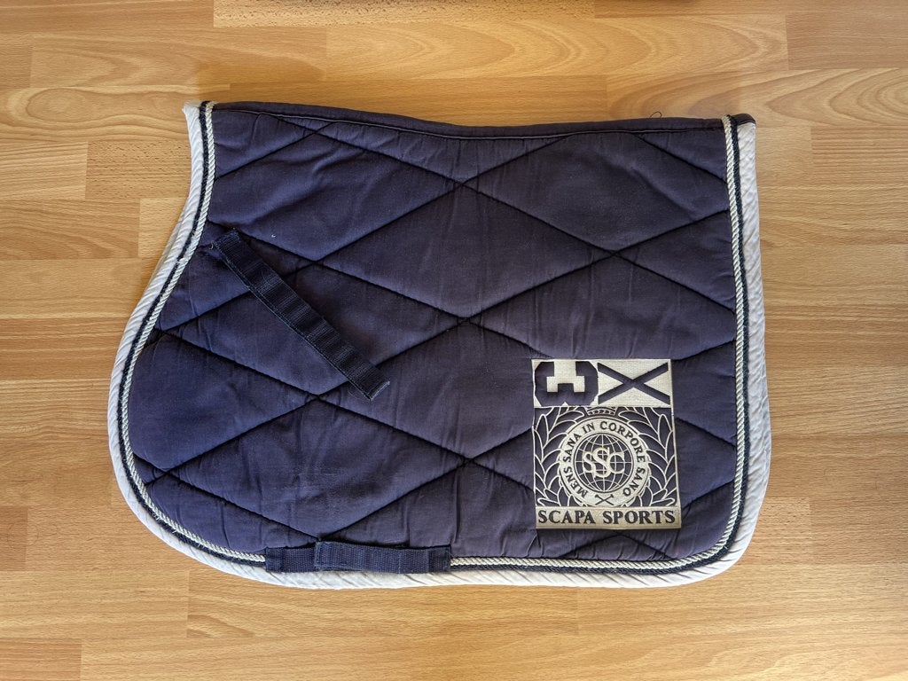 Zadeldekje Scapa full, Animaux & Accessoires, Chevaux & Poneys | Couvertures & Couvre-reins, Full (L), Bleu, Enlèvement ou Envoi