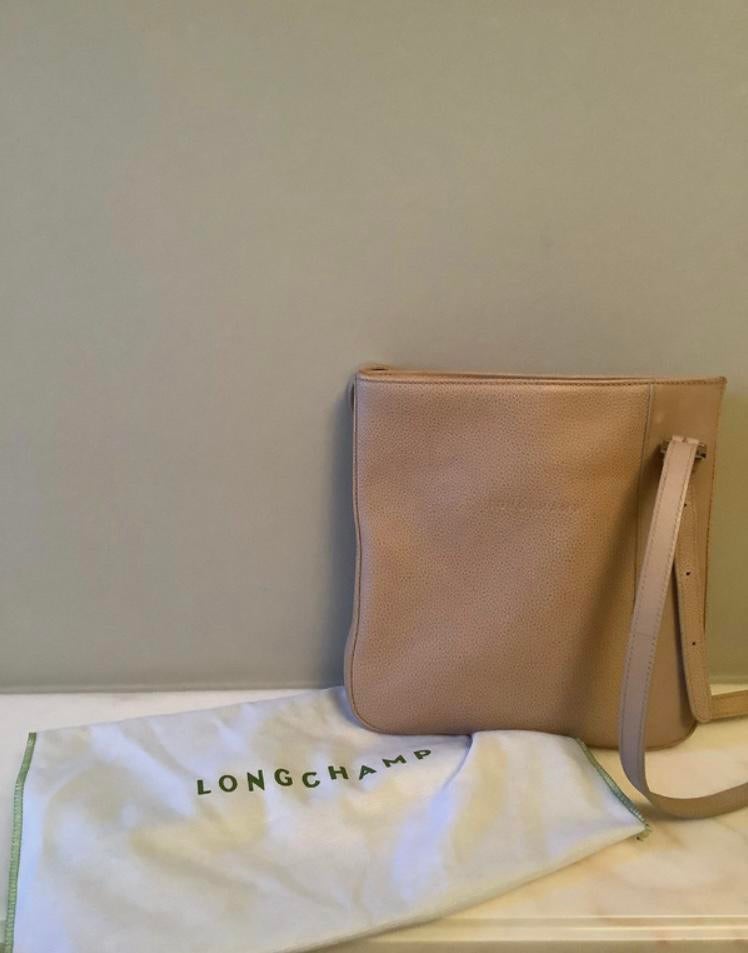 Crossbody Longchamp, Ophalen of Verzenden, Zo goed als nieuw, Beige