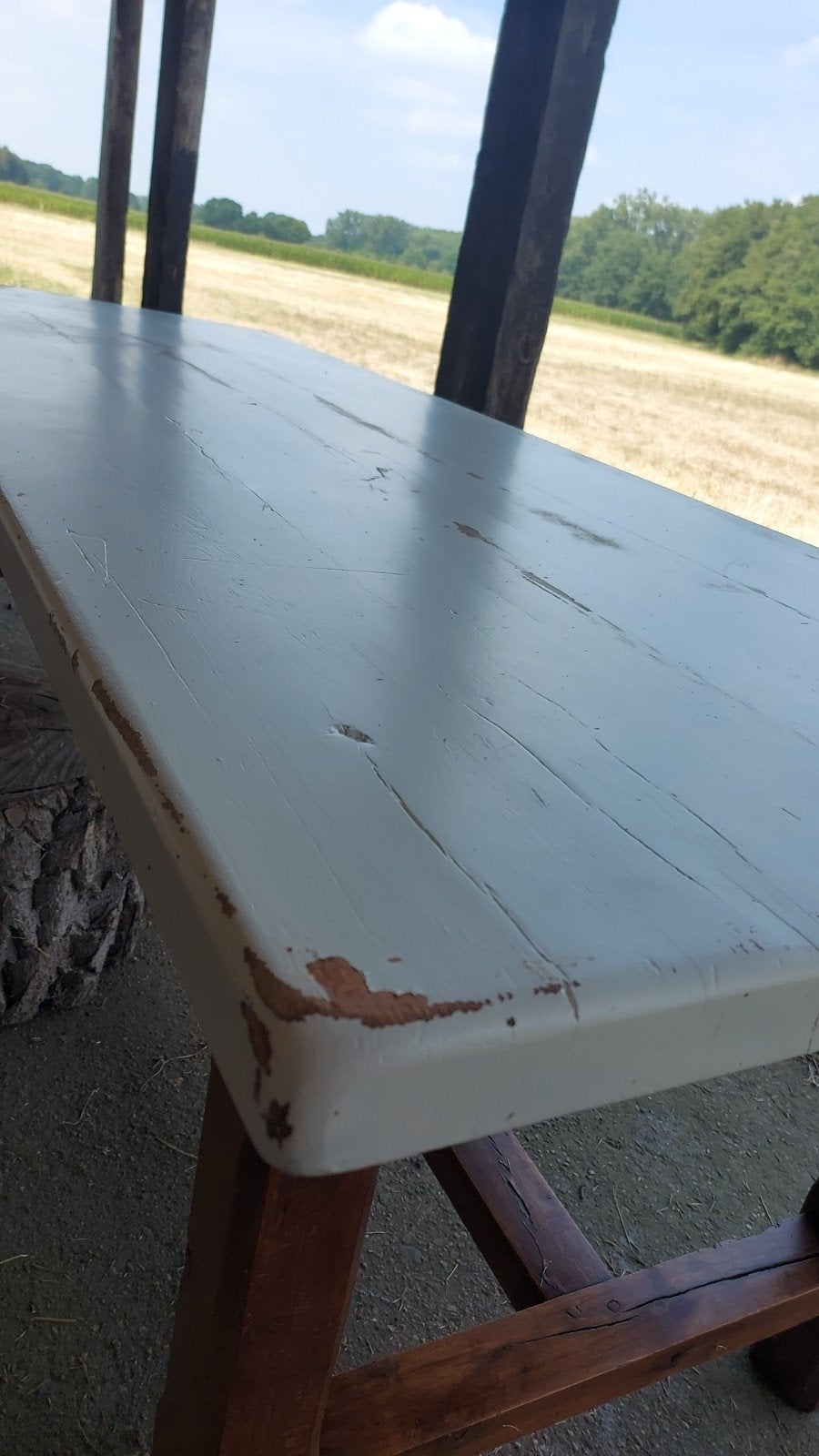 Eiken tafel stevig en zwaar, Antiek en Kunst, Ophalen